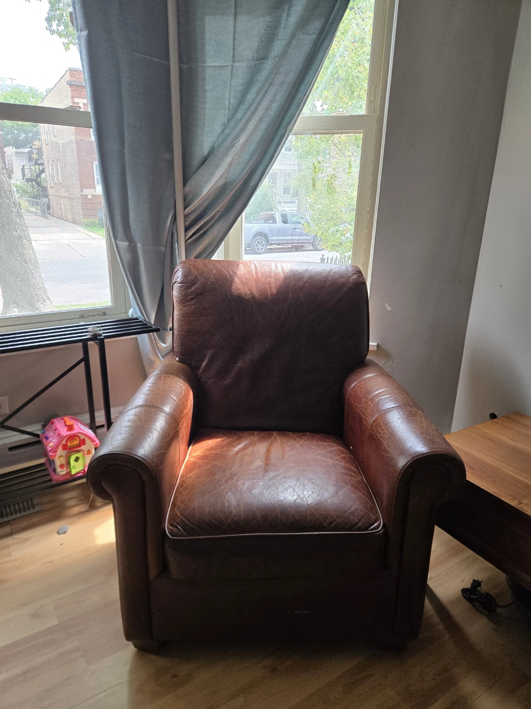 Brown latter chair