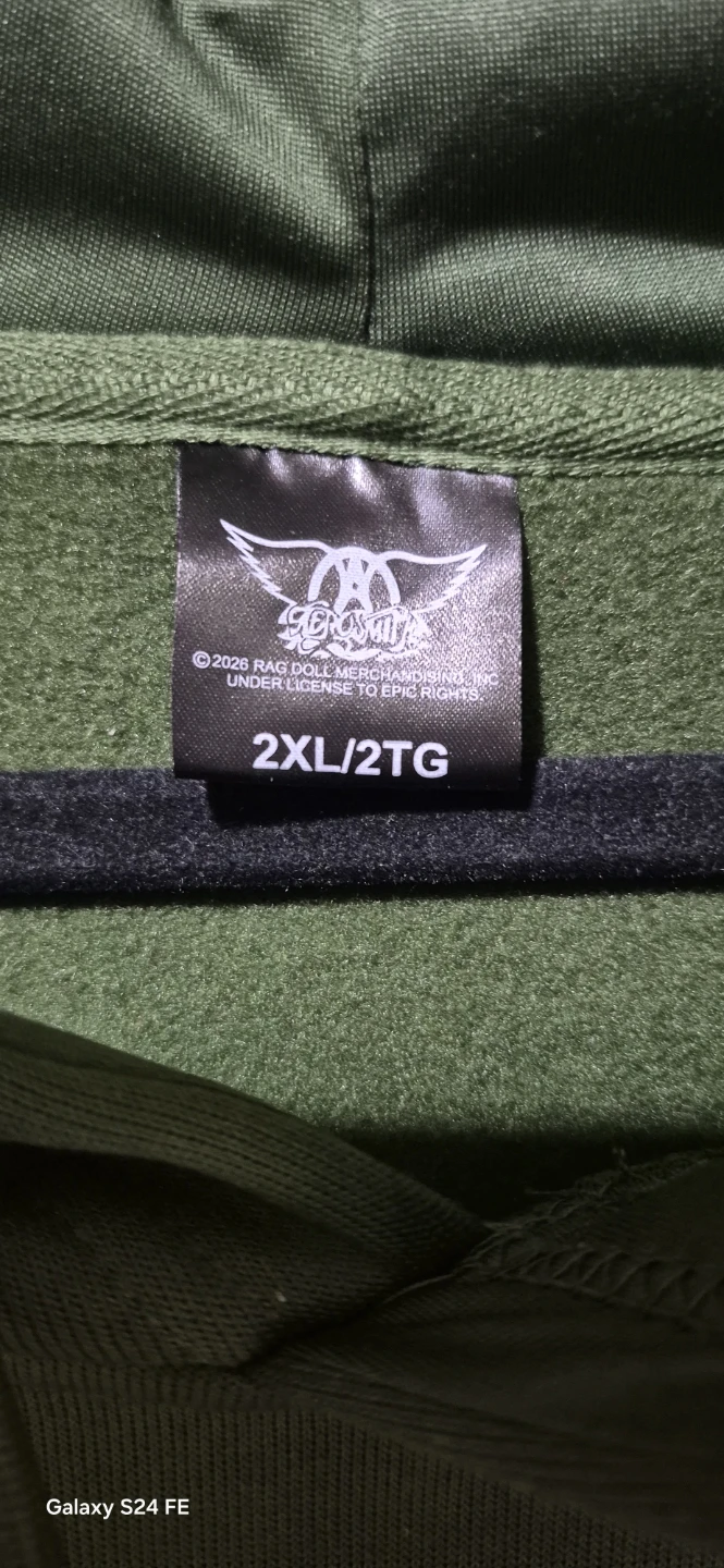 Aerosmith Graphic Hoodie Olive Green - photo 2