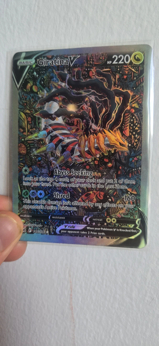 Giratina V 186/196 Trading Card - photo 2