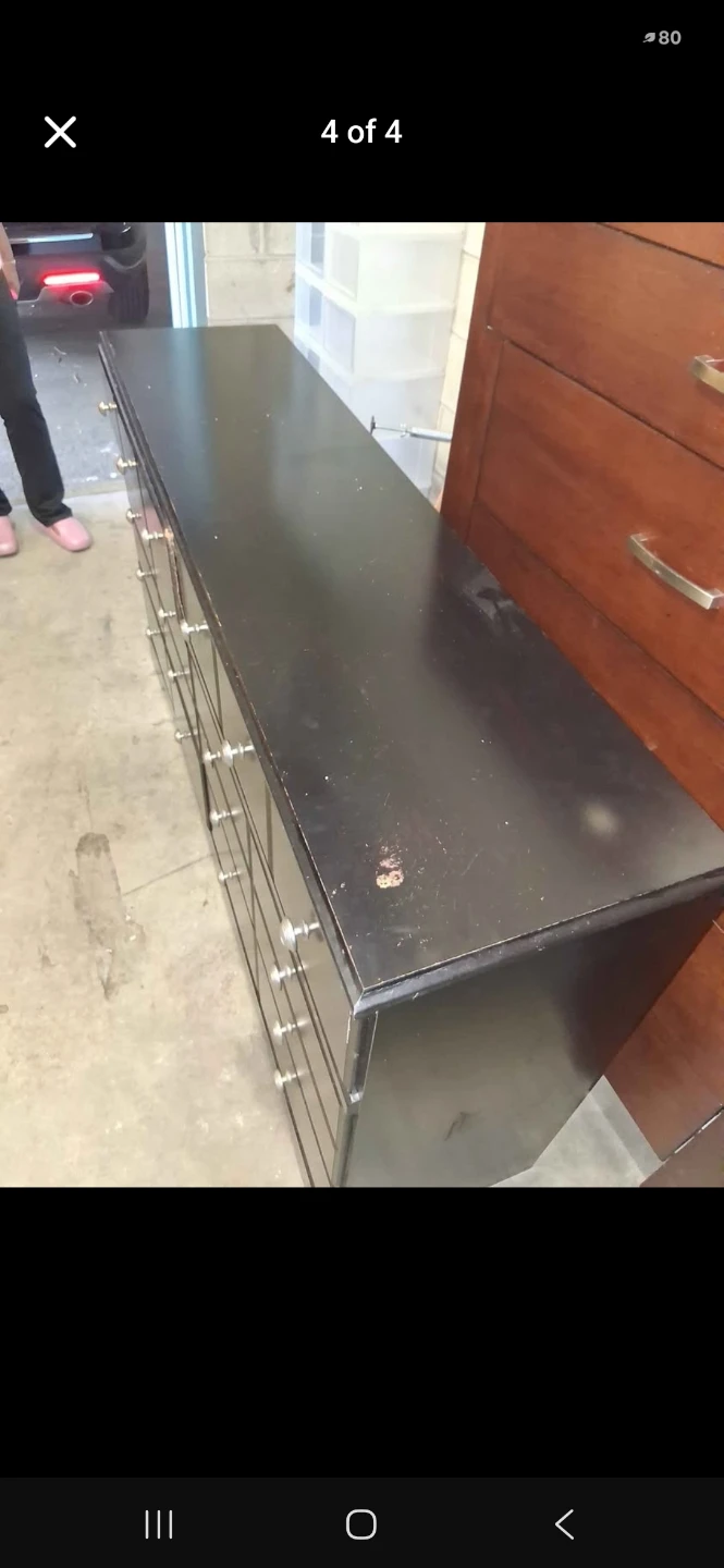 Black 12-Drawer Dresser - photo 4