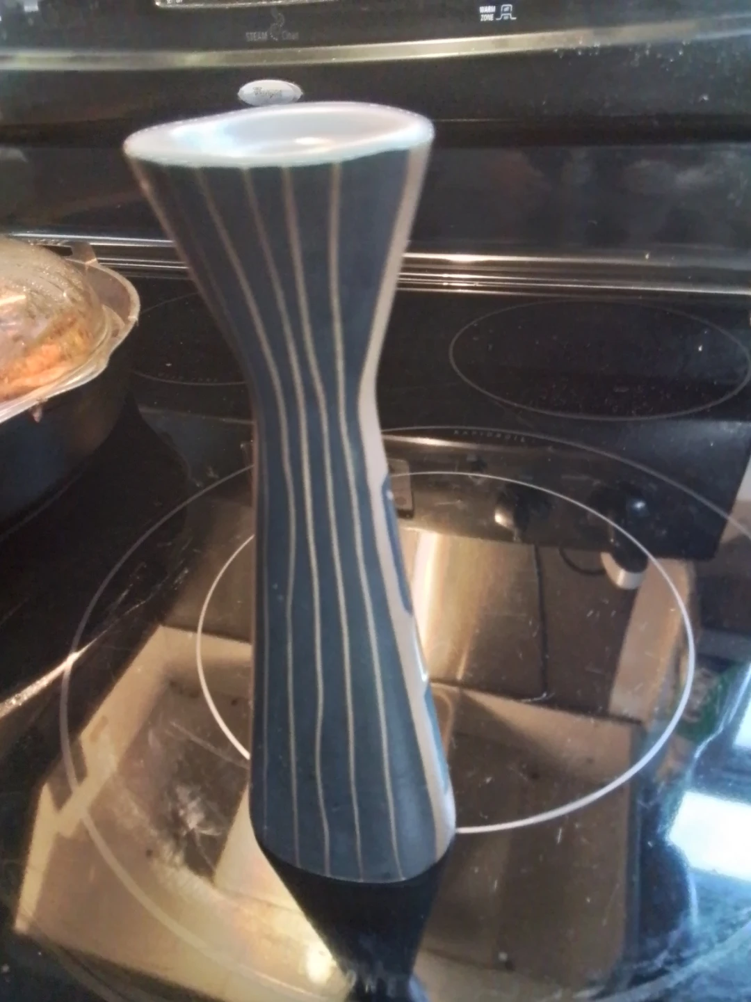 Vintage Mid-Century Danish Søholm Ceramic Sunflower Bud Vase - photo 3
