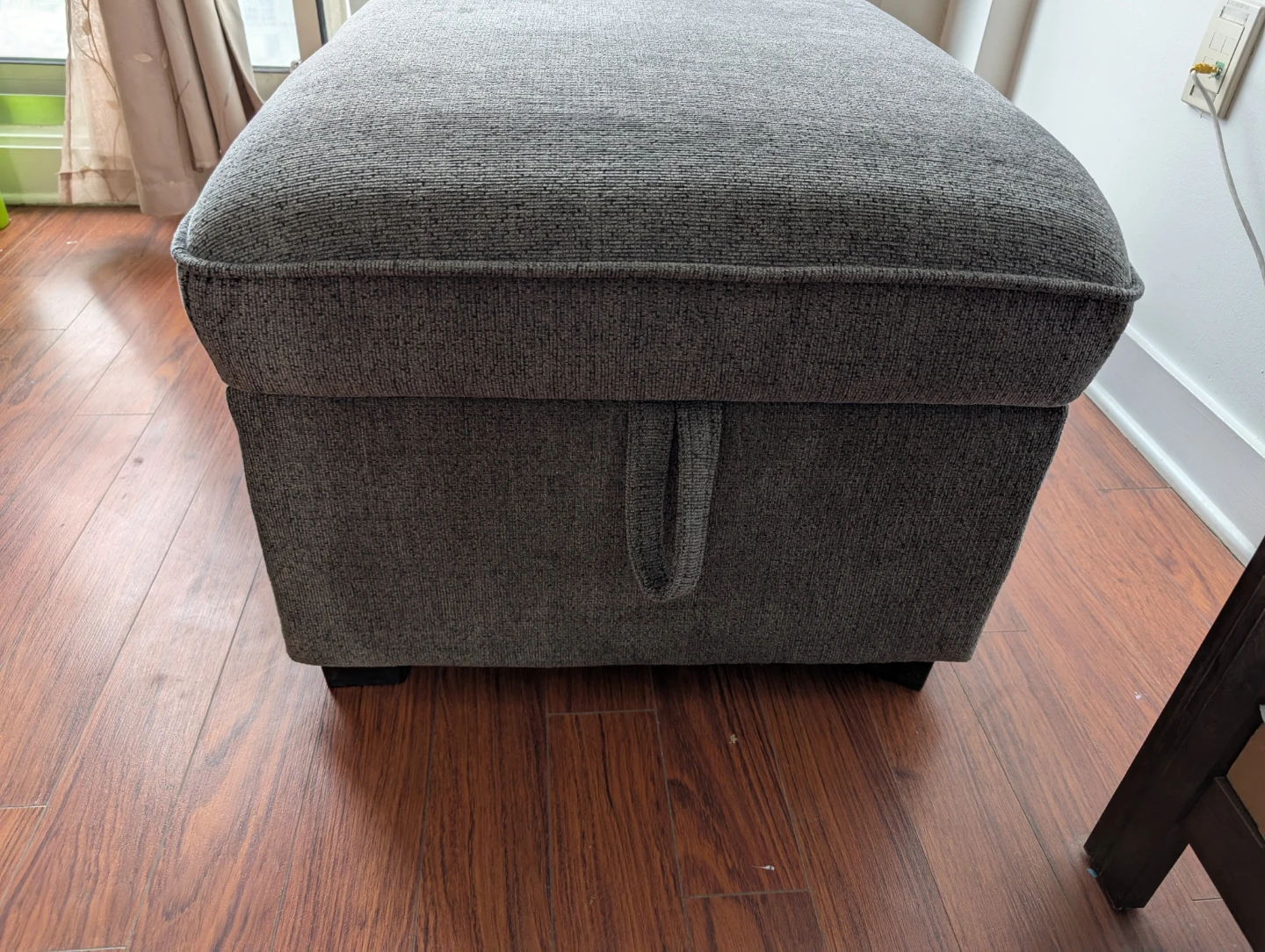Leon duffield Grey ottoman with storage, 36 inch wide - photo 3