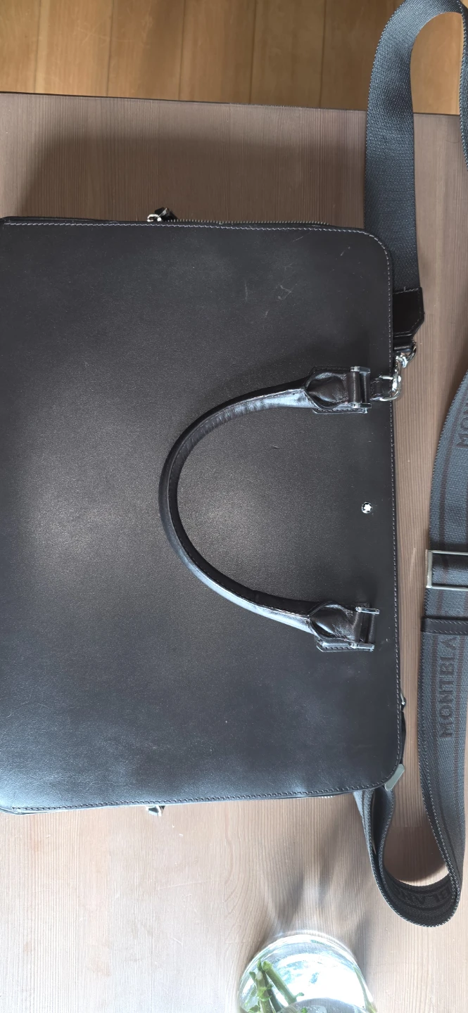 Montblanc Brown Leather Briefcase - photo 3