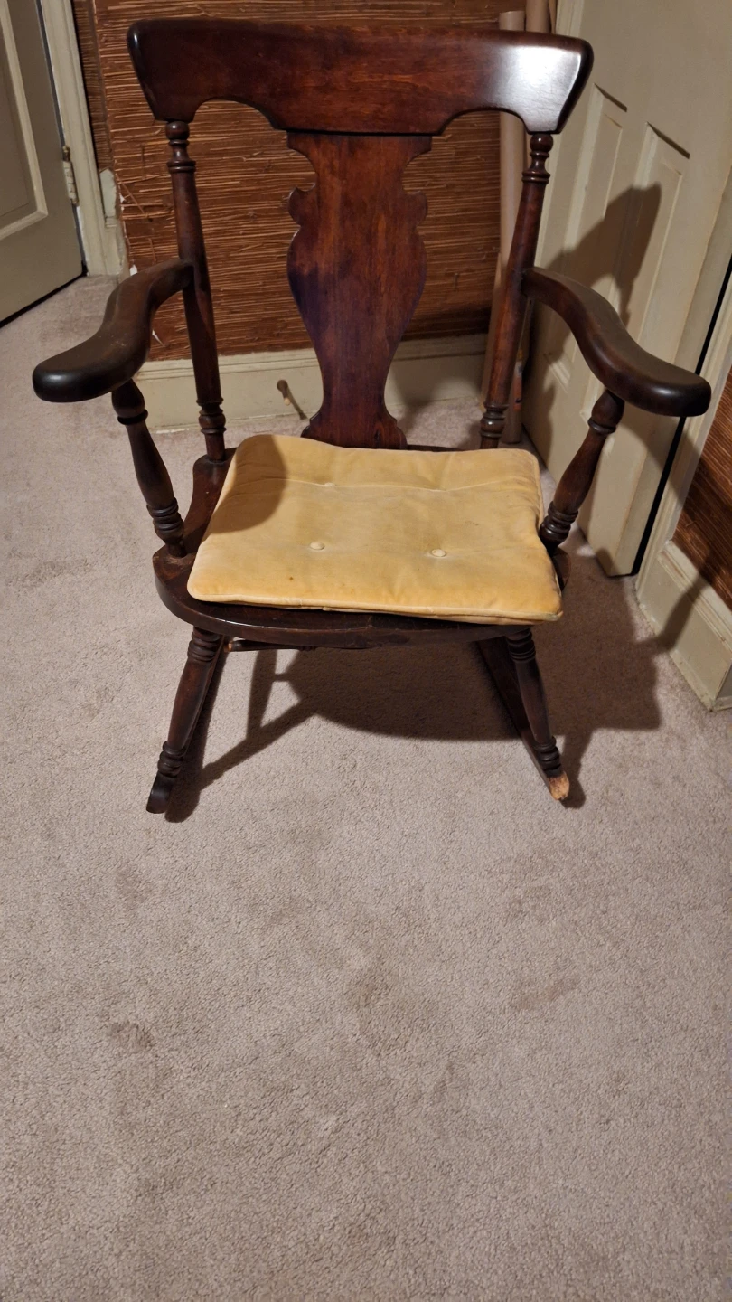 Vintage Wooden Rocking Chair