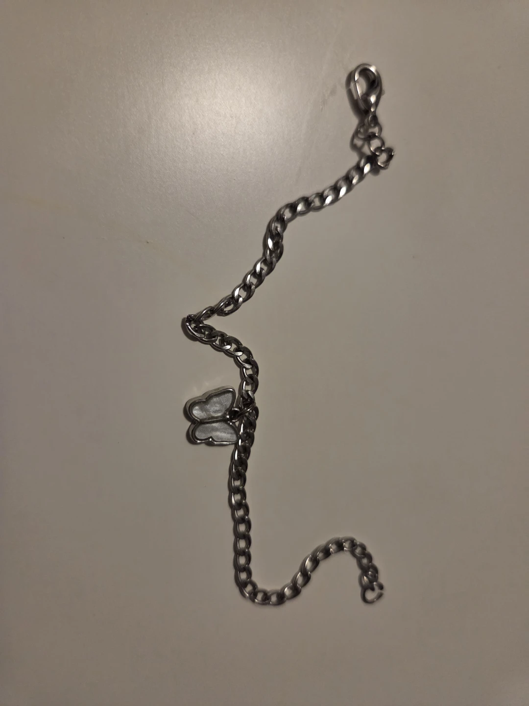 Silver-Tone Butterfly Chain Bracelet - photo 5