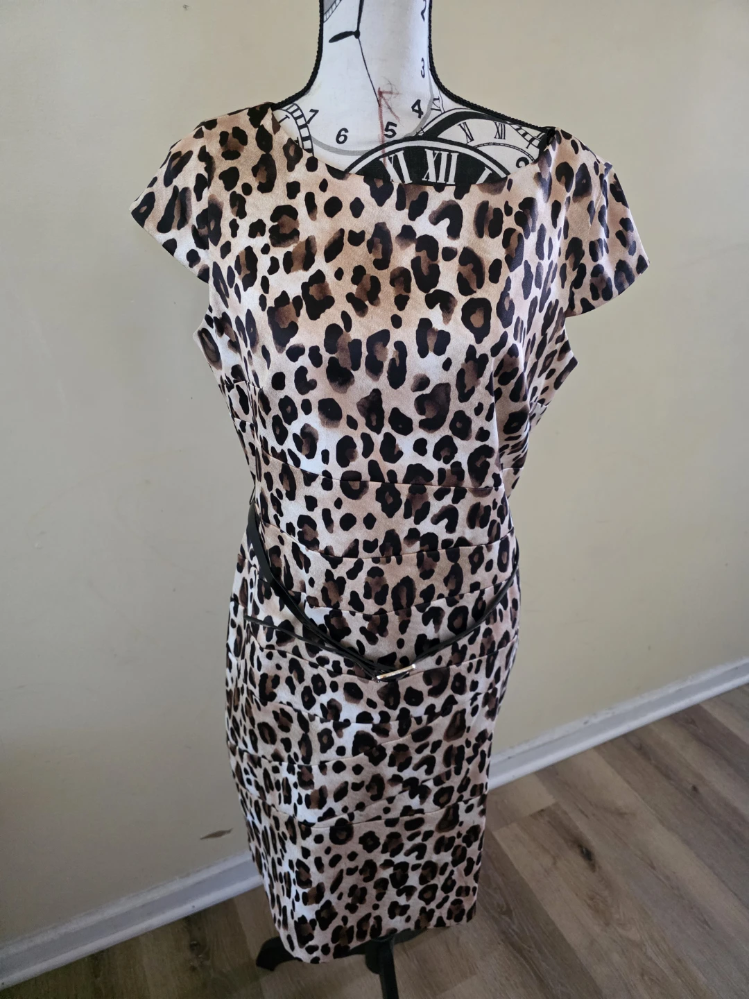 Leopard Print Sheath Dress