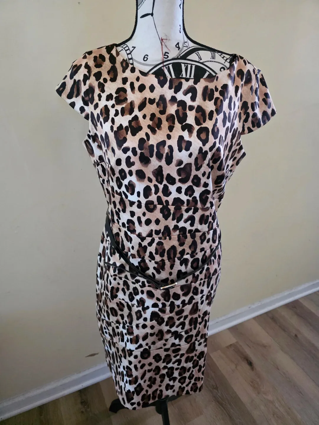 Leopard Print Sheath Dress