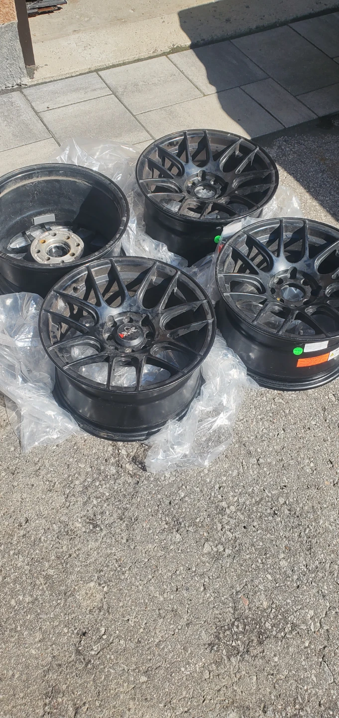 Set of 4 XXR 530 Black Wheels 15'