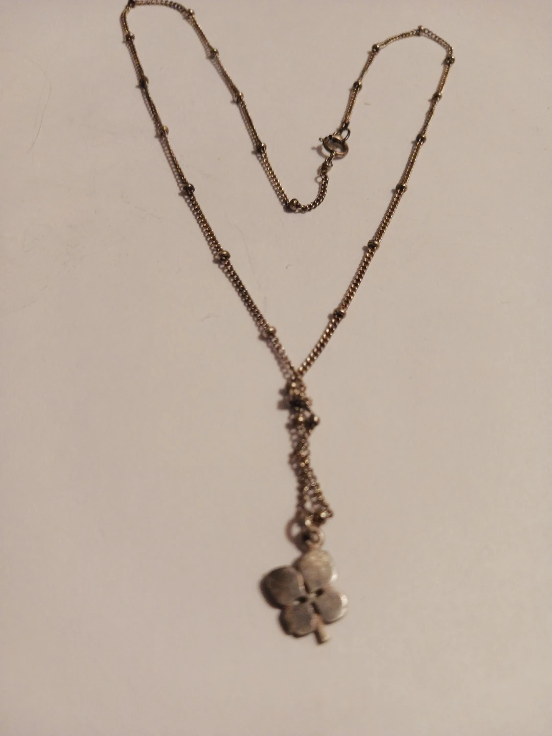 Sterling Silver 925 Four-Leaf Clover Necklace