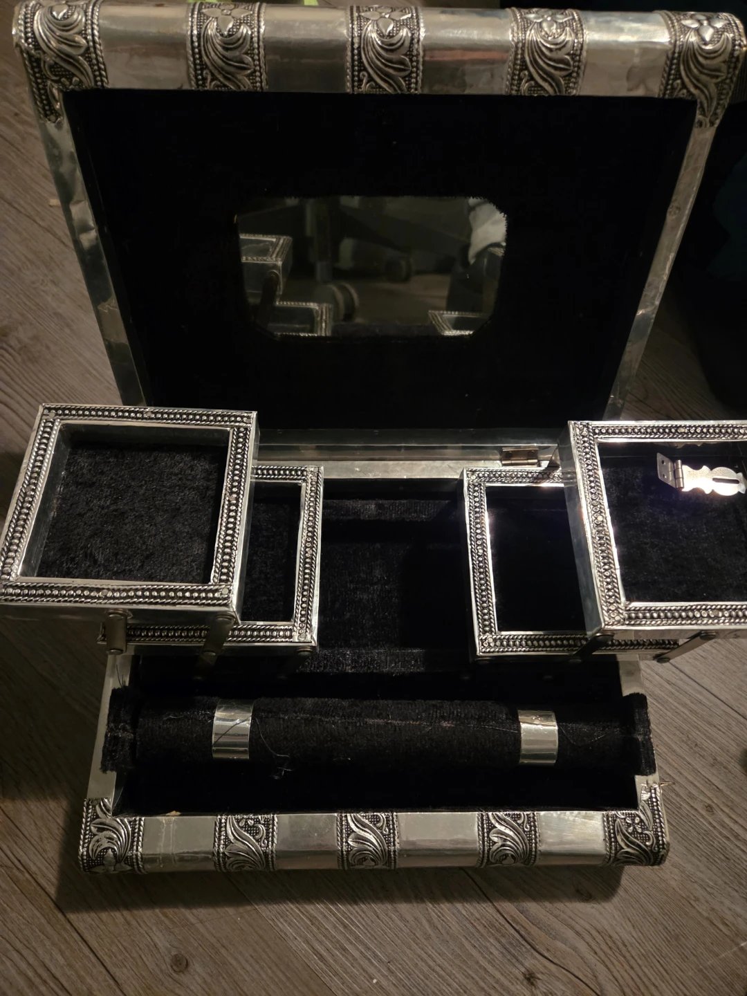 Decorative Metal Jewellery Box