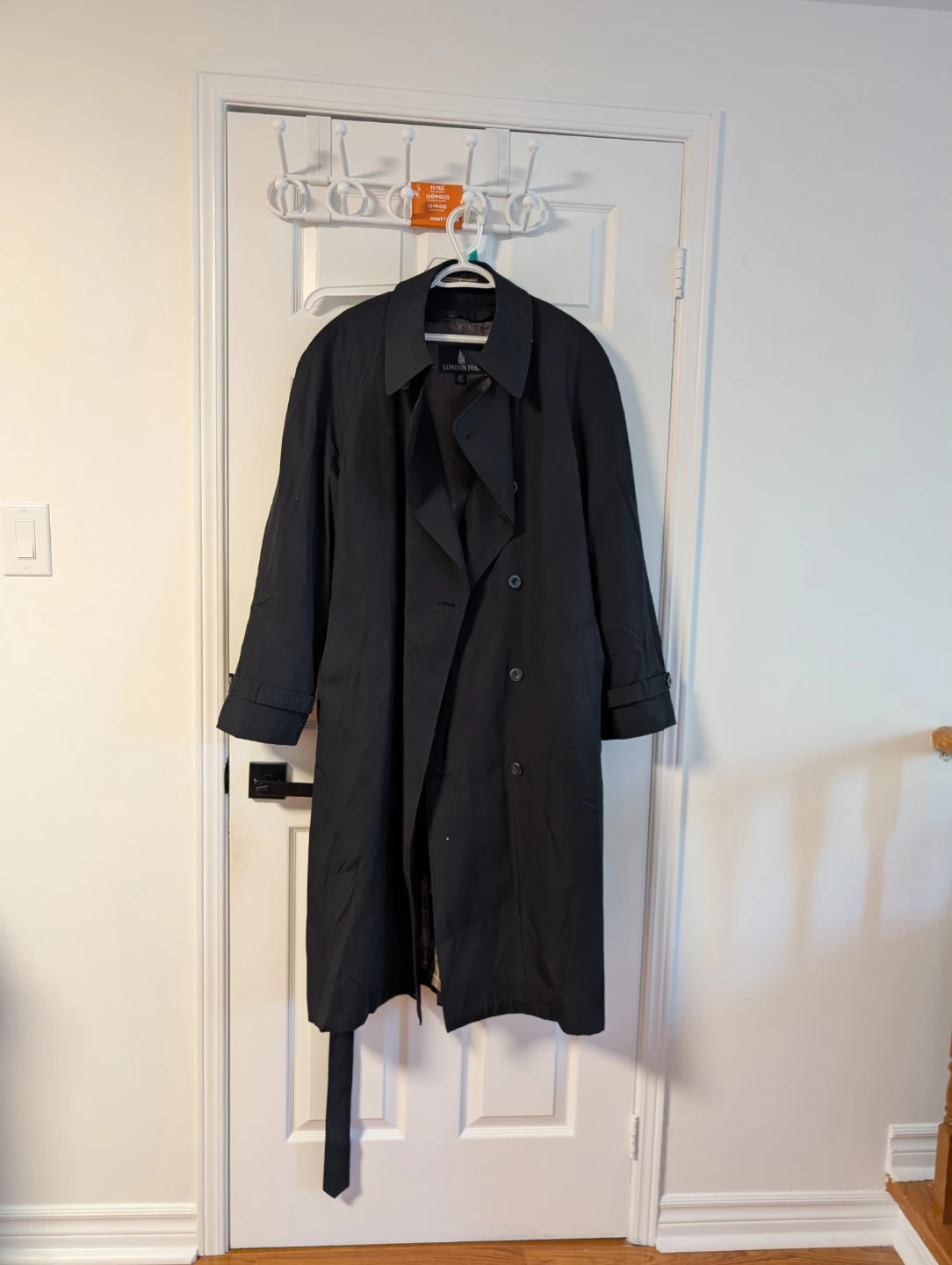 London Fog Black Trench Coat - photo 2