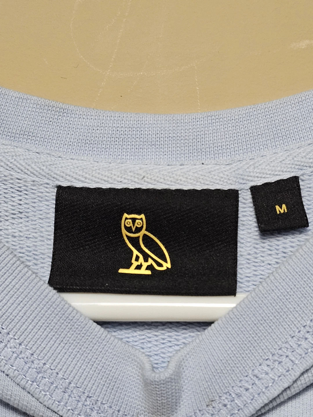 October’s Very Own (OVO) Cropped Raw-Hem Sweatshirt – Light Blue - photo 2