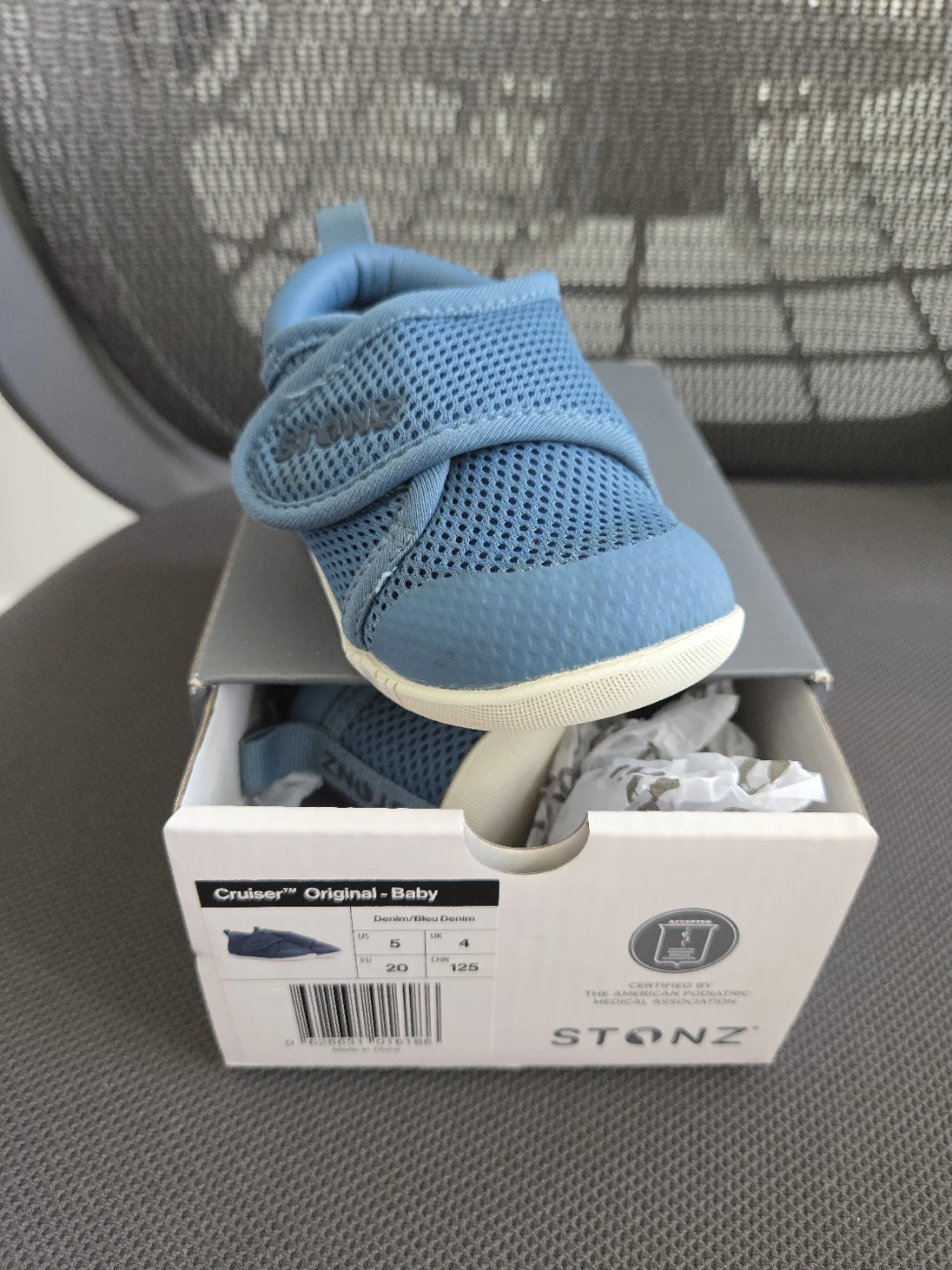 Stonz Cruiser Original Baby Shoes - Denim Size 5