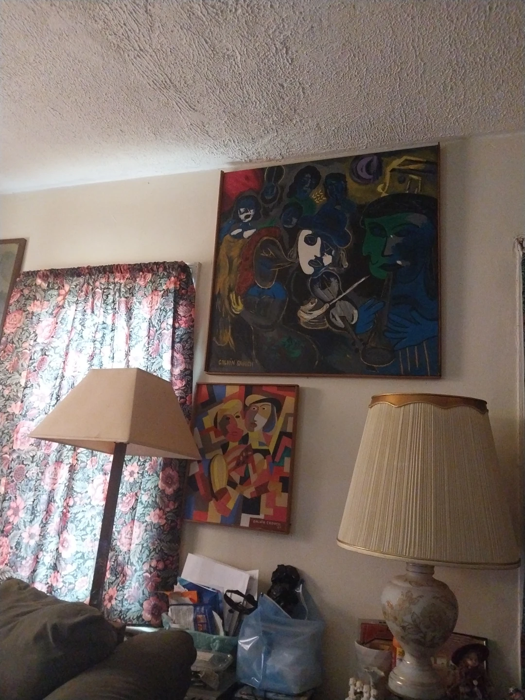 Original Calvin Crouch Cubist Style Painting - photo 2
