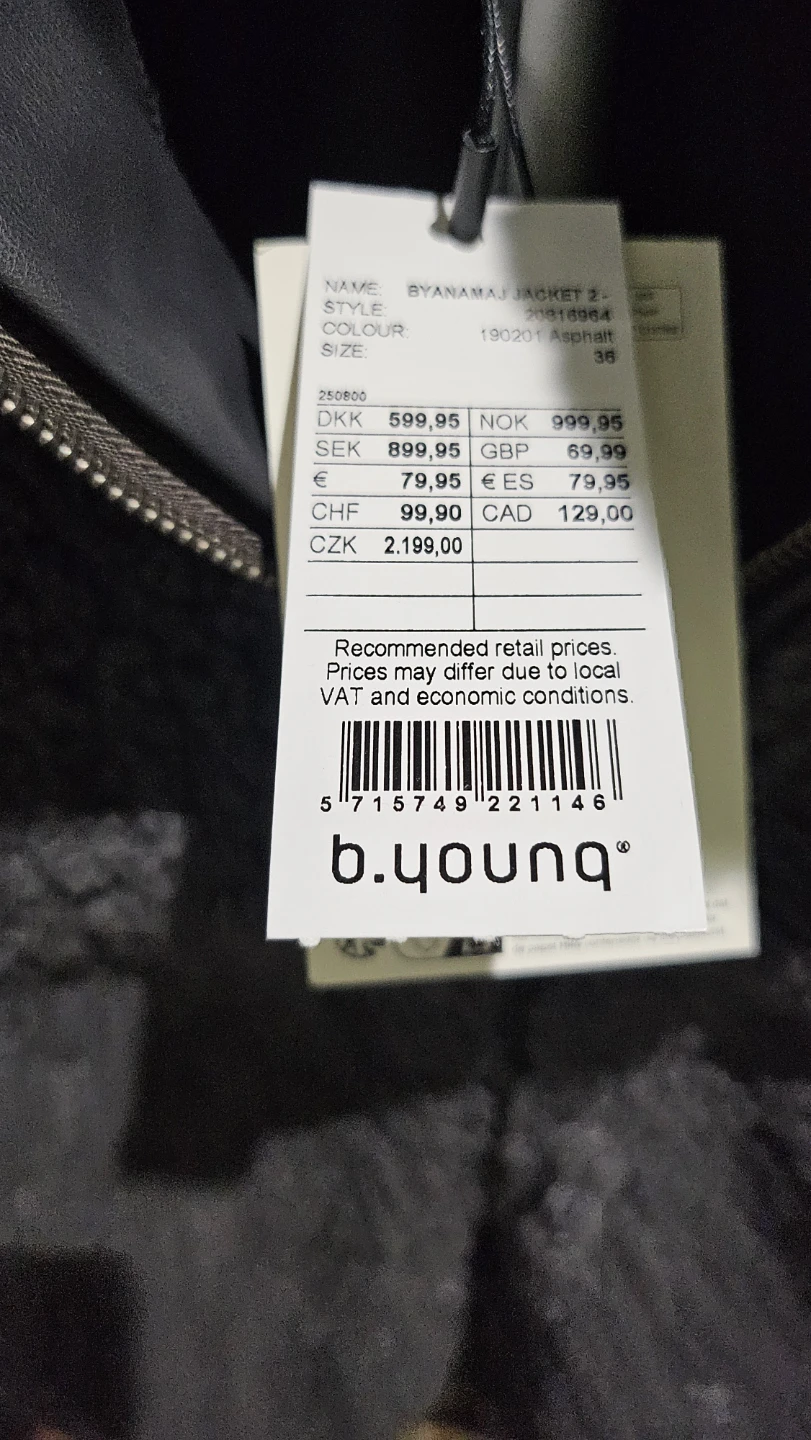 b.young Asphalt Sherpa Jacket - photo 3