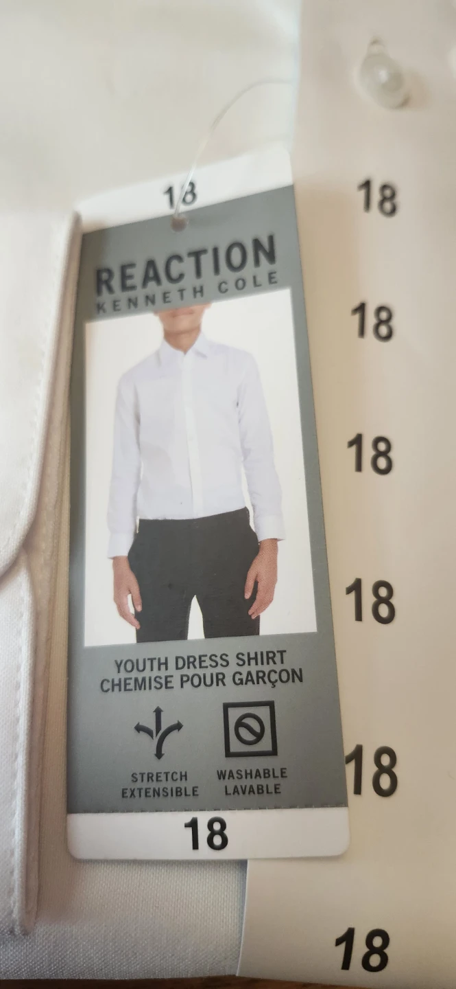 Kenneth Cole Reaction Youth Dress Shirt White - photo 3
