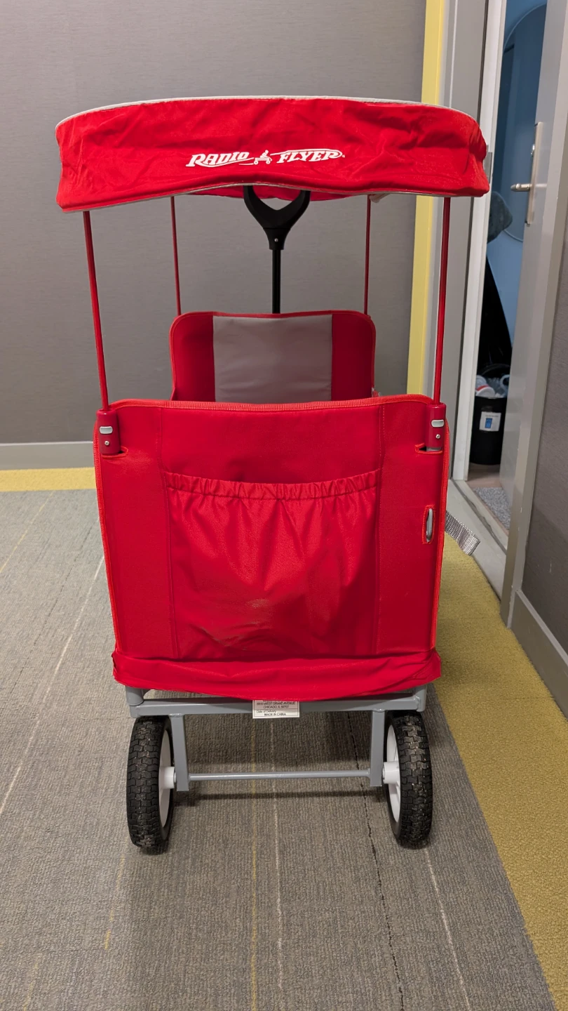 Radio Flyer 3-in-1 EZ Folding Collapsible Wagon with Canopy - photo 4