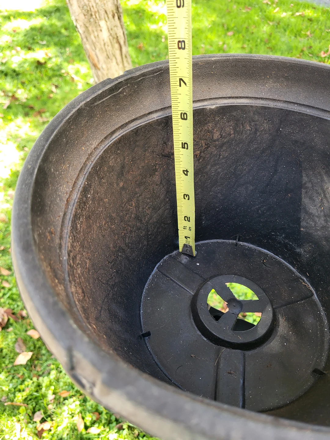 Black Metal Plant Stand with Pot - photo 3
