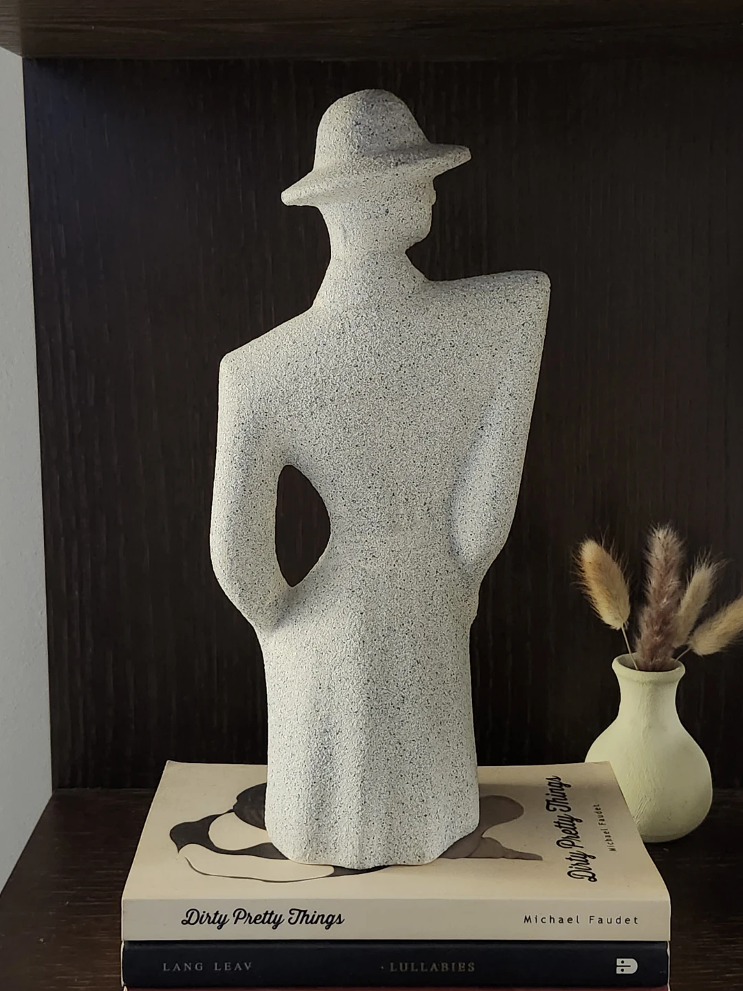 1980's Vintage Art Deco Abstract Figurine Speckled Finish - photo 4