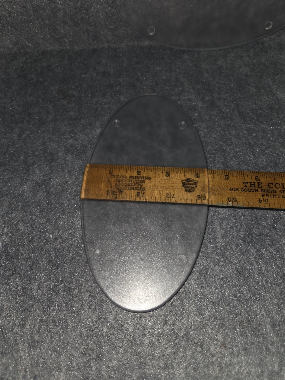 Two Clear Acrylic Oval Display Bases - photo 4