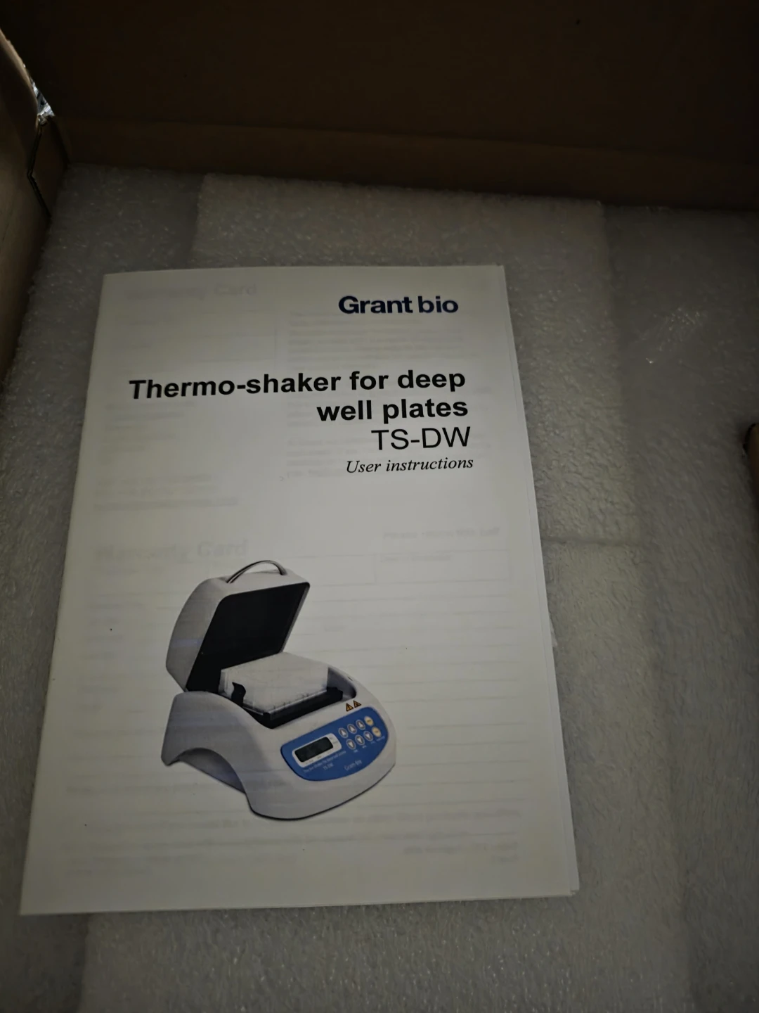 Grant Bio TS-DW Thermo-shaker for deep well plates