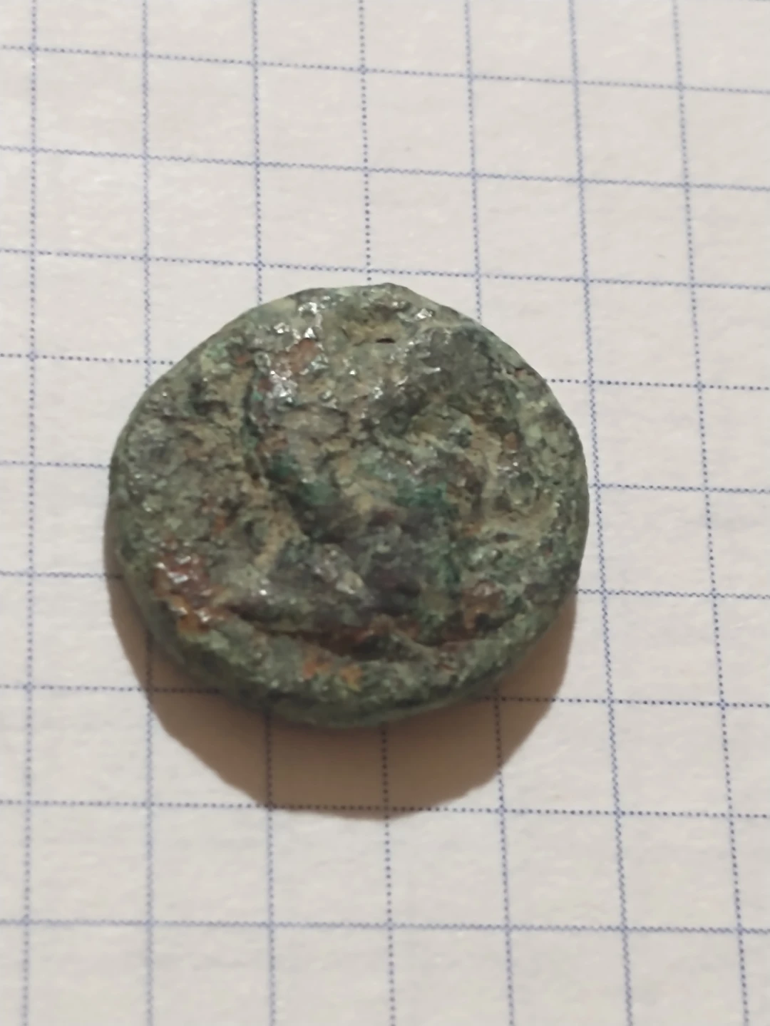 Ancient BC Greek Coin with God and Wreath, Unattributed