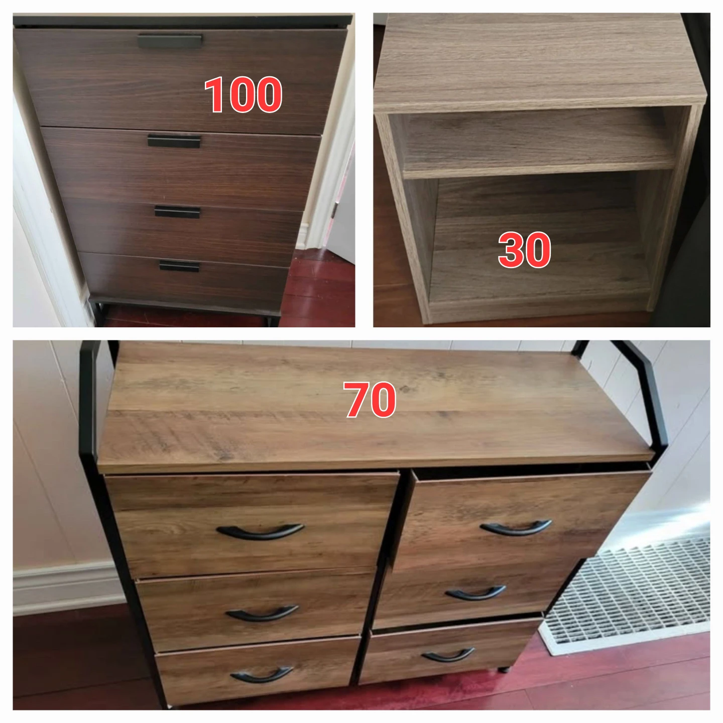 dresser and storage