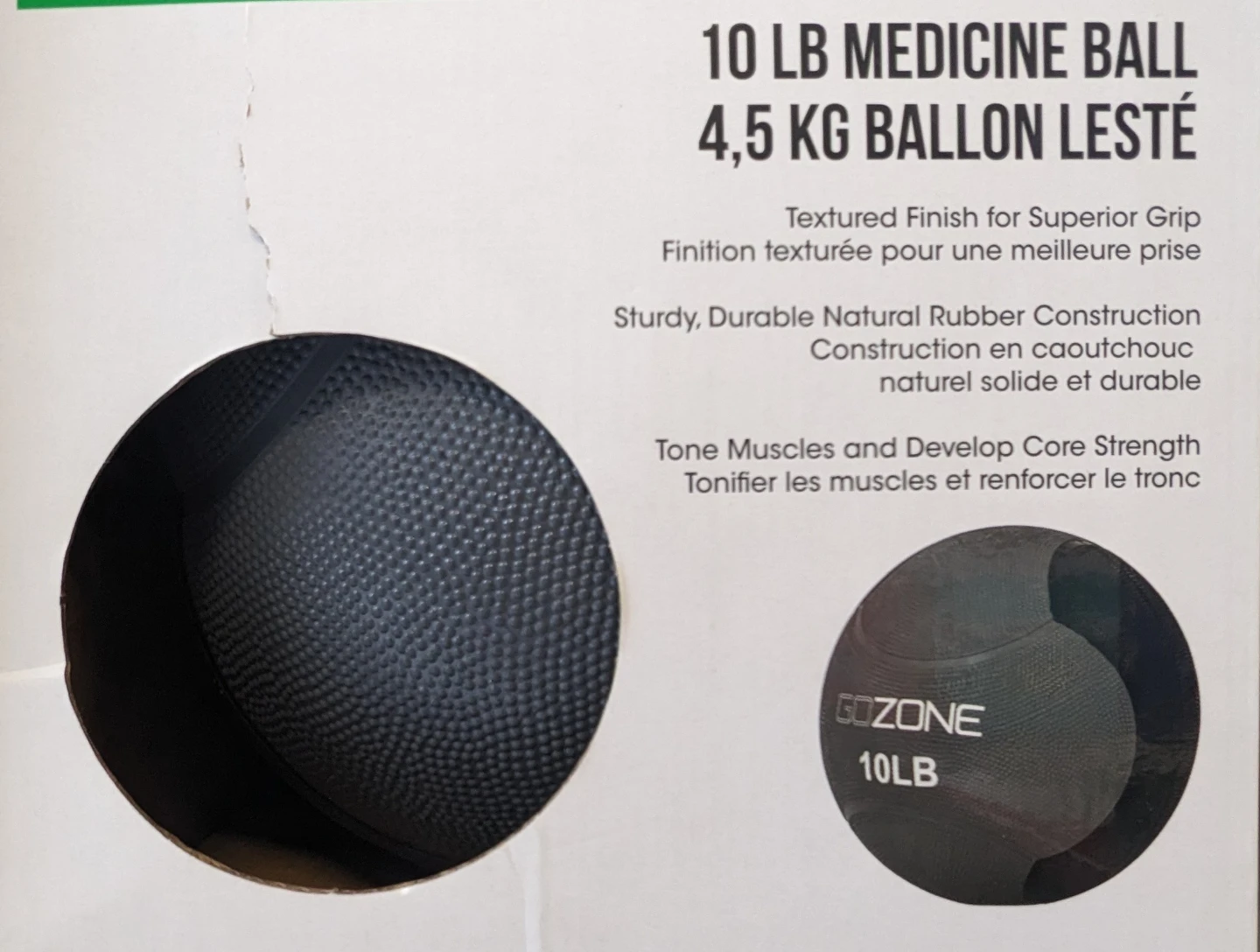 GoZone 10 lb Medicine Ball