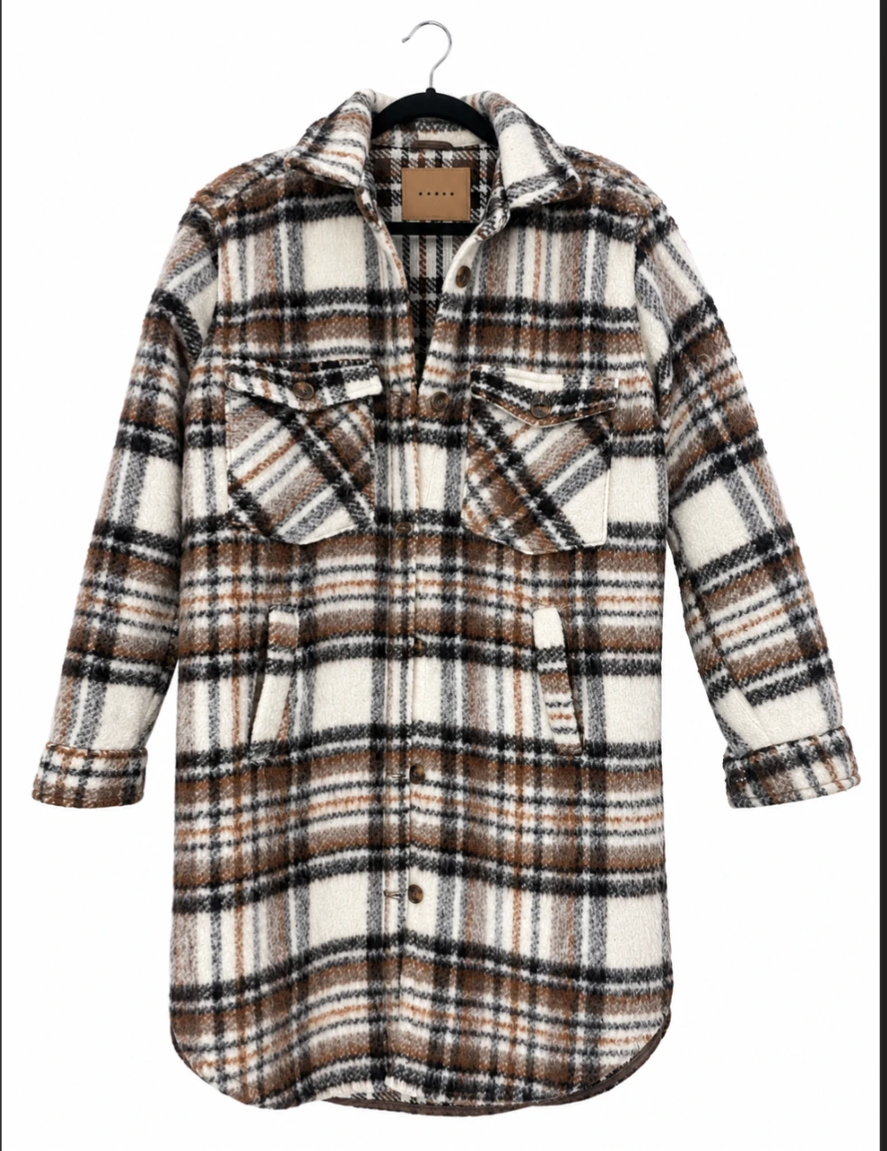 Blank NYC Plaid Shacke