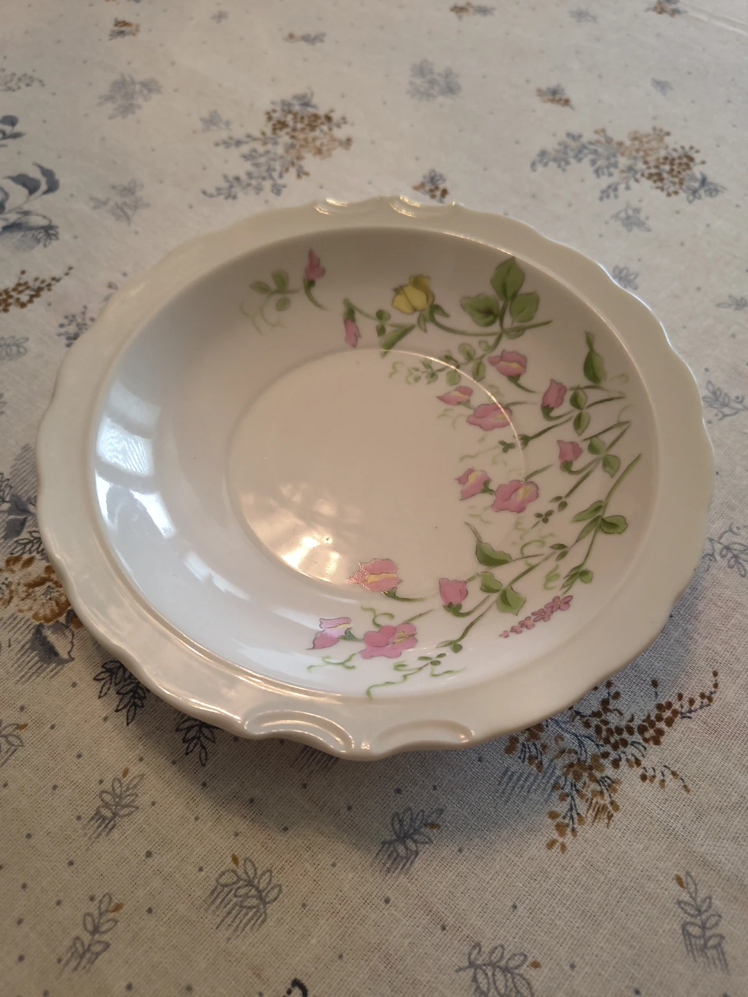 Sweet Pea Hand Decorated bowl and saucer - photo 4