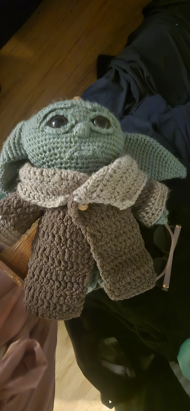 Handmade Crocheted Grogu Plush