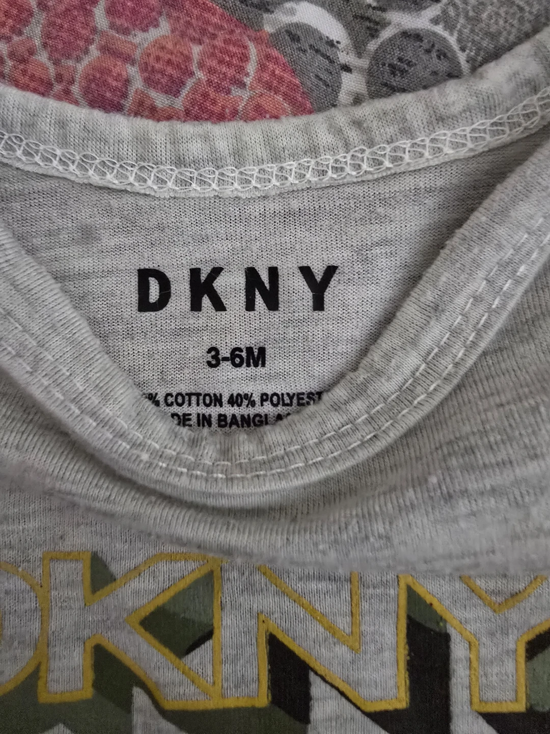 🏈DKNY Baby Bodysuit 3-6M - photo 2