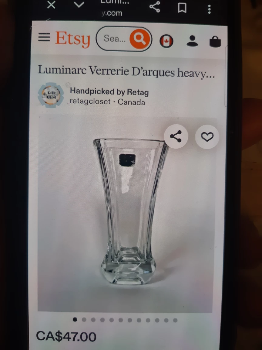Luminarc Verrerie D'arques Glass Vase - photo 2