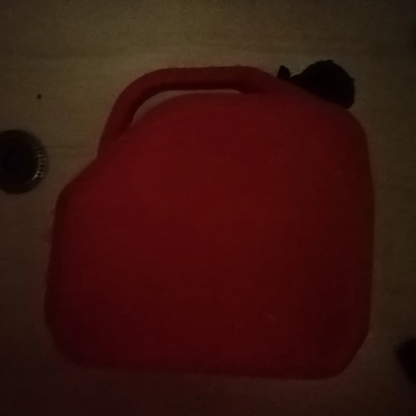 Red Plastic Gasoline Jerry Can - photo 2