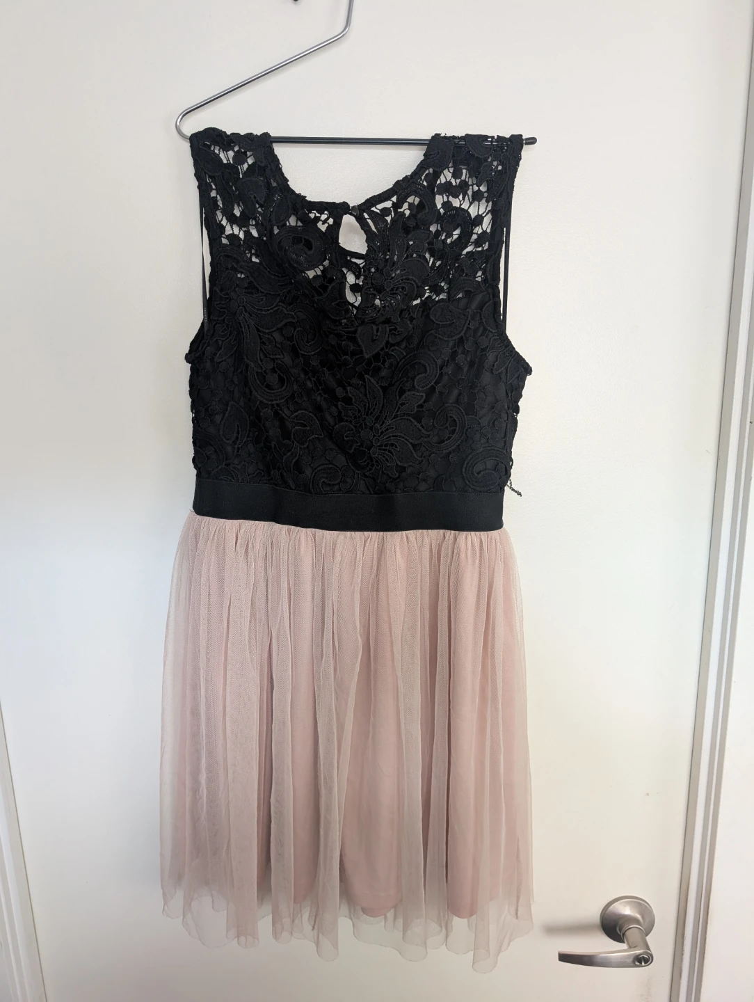 Forever 21 Black Lace and Pink Tulle Dress - photo 3