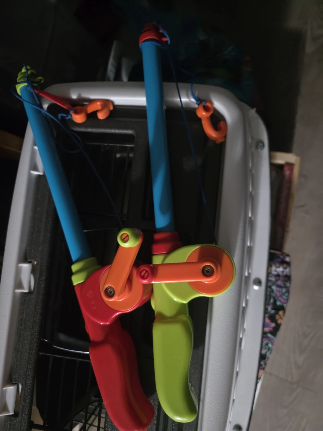 Two toy fishing rods