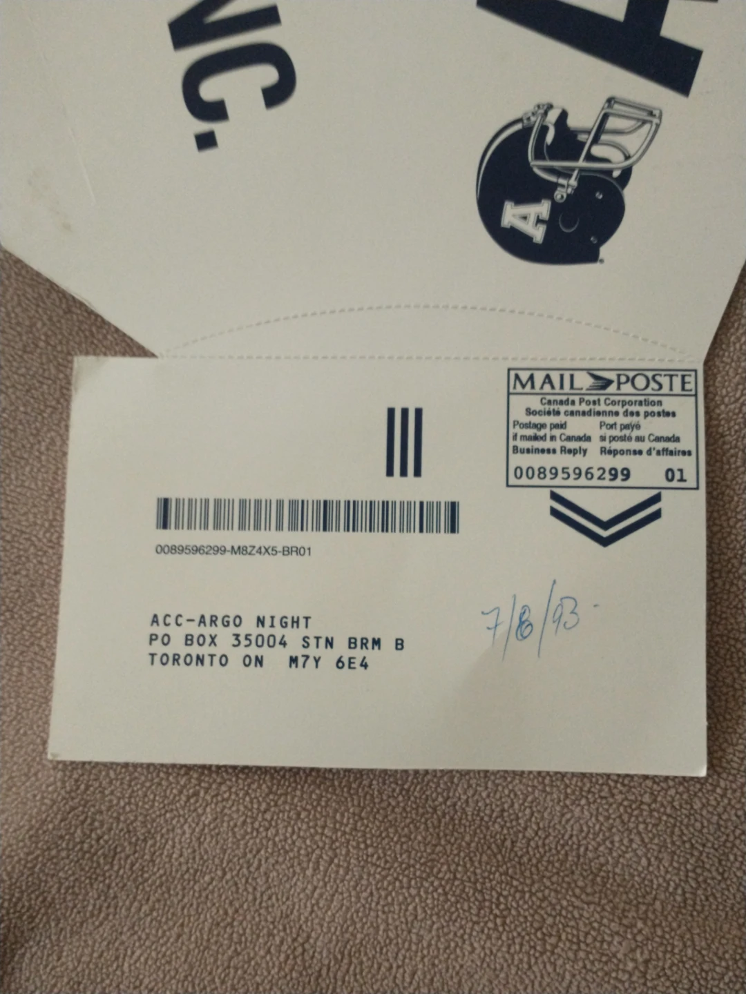 1993 Toronto Argonauts ACC Promotional Blow Horn - photo 5