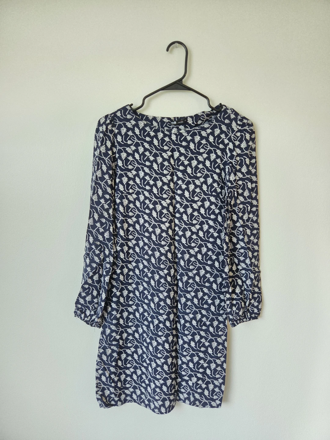 Oodji Ultra Navy Floral Dress 🏈