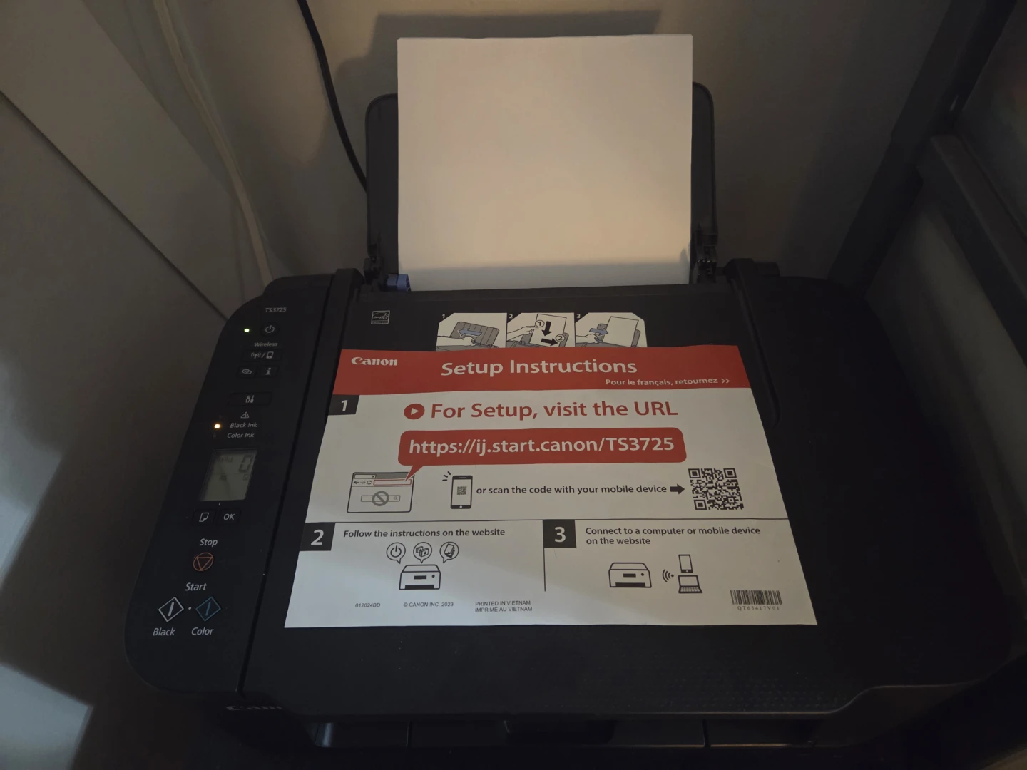Canon PIXMA TS3725 Wireless Printer