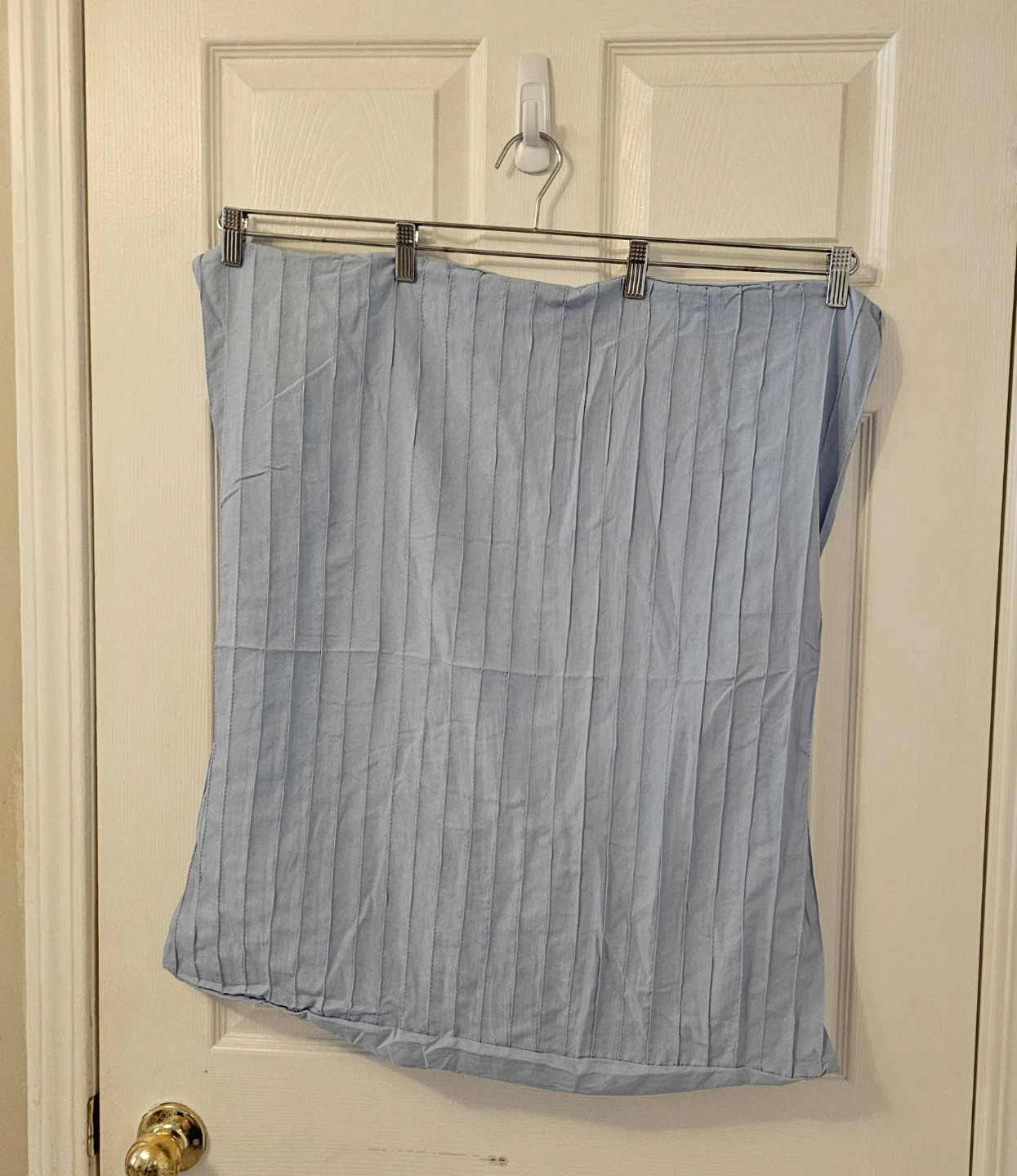 2 Blue Queen Square Pillow Shams