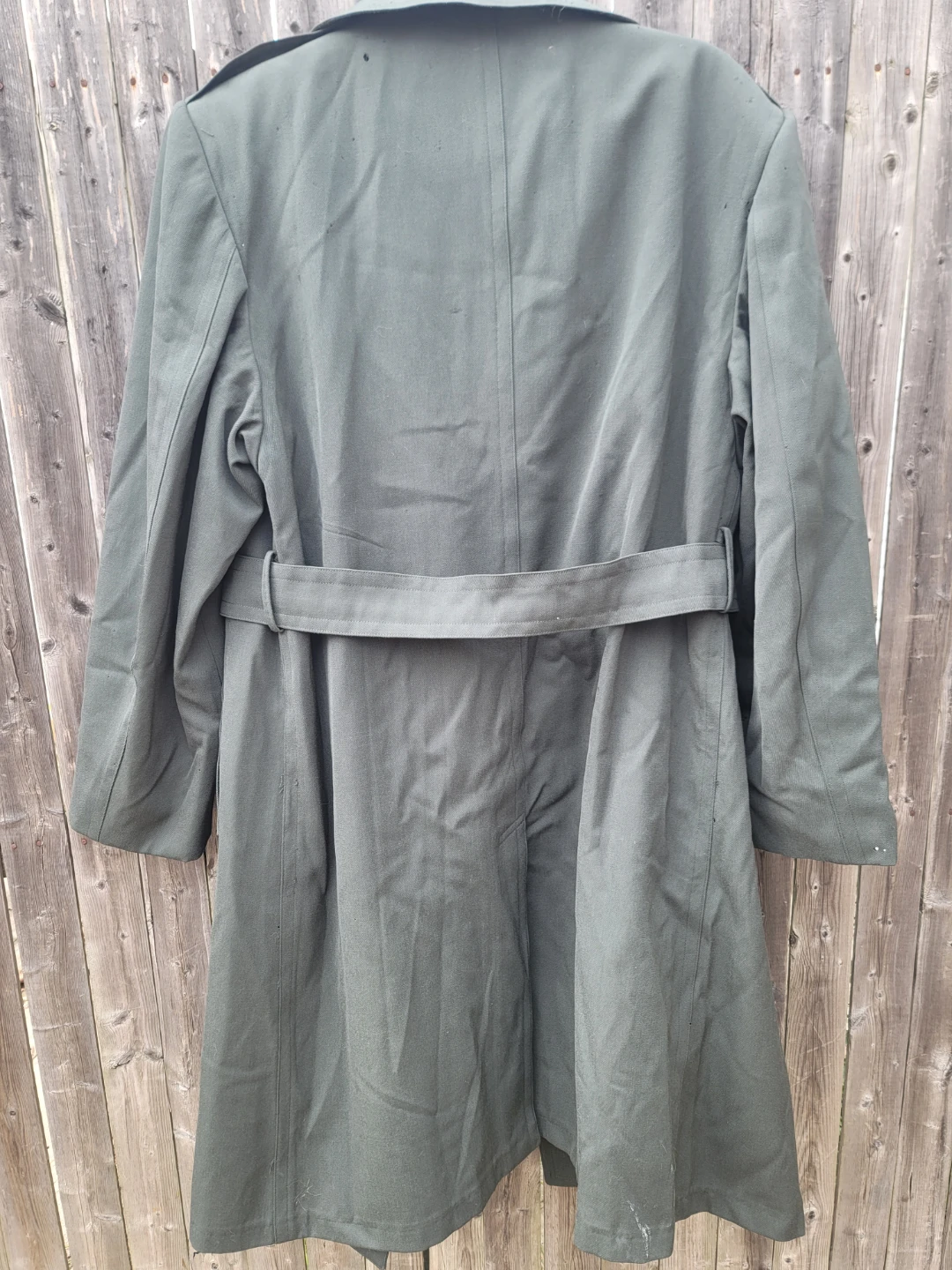 Vintage Military Man's Overcoat, Size Medium-Short - photo 5