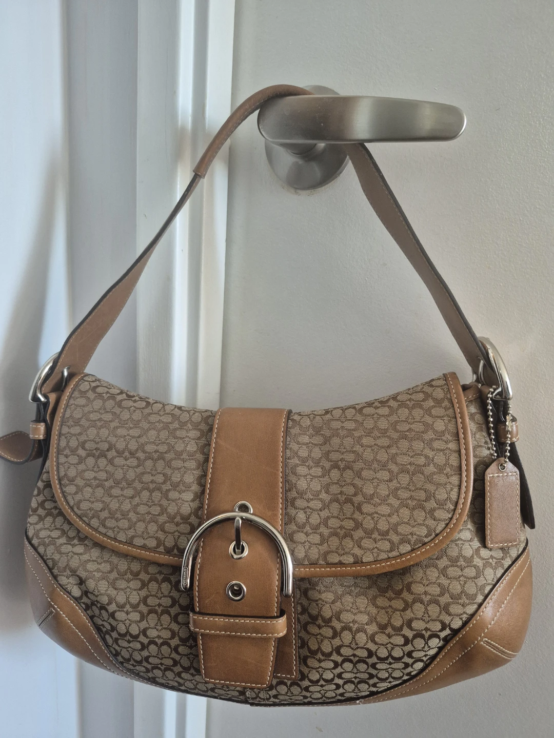Coach Signature Buckle Shoulder Bag