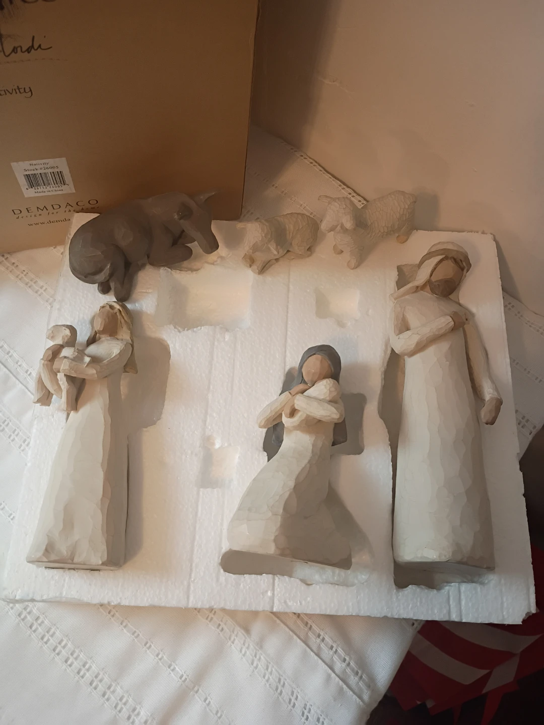 Willow tree figurine nativity 6 piece set sculptured