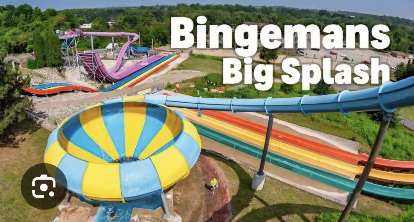 8 Bingemans Big Splash passes for any age / height available