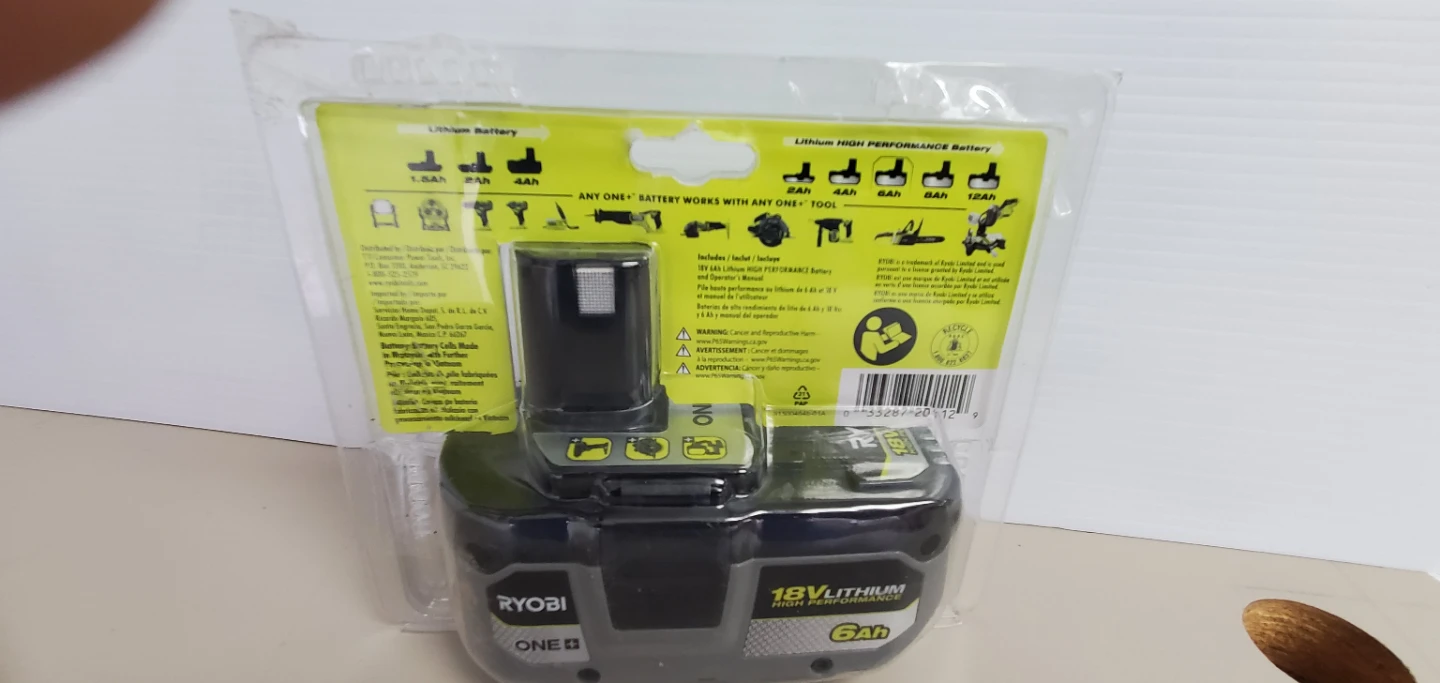 RYOBI 18V ONE+ HIGH PERFORMANCE Lithium-Ion 6.0 Ah Battery - photo 2