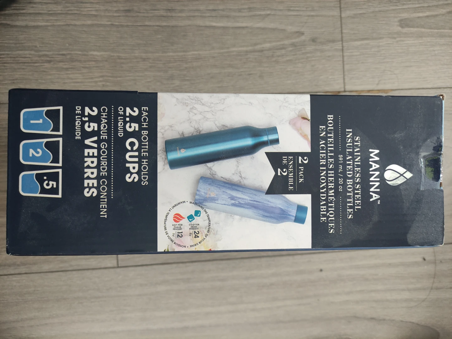 Manna Stainless Steel Insulated Bottles 2-Pack (NEW) - photo 2
