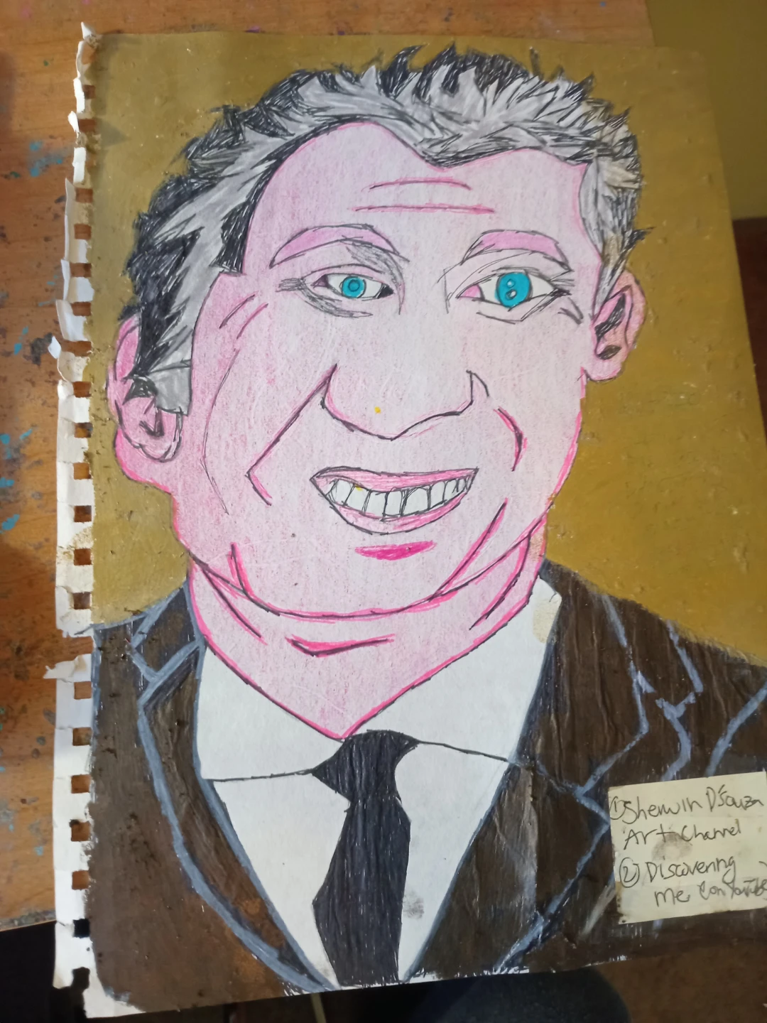 MARIO LEMIEUX DRAWING BY CUSTOM ARTIST SHERWIN - photo 2
