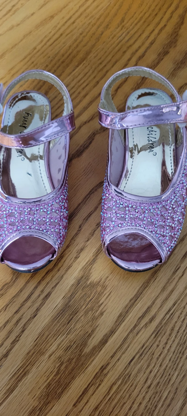 Funny Children Pink Glitter Dress Shoes - photo 2