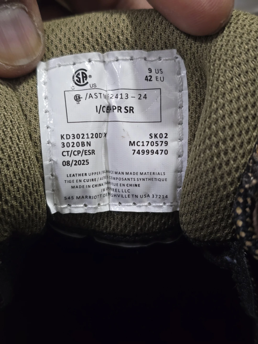 Kodiak Trail Safety Shoes Brown US 9 - photo 3