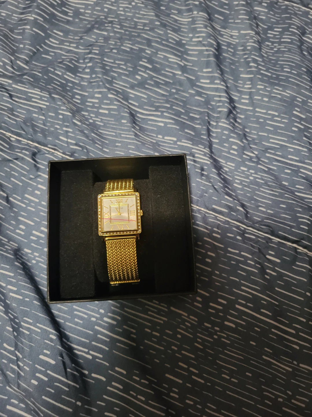 Gold Guess Watch with Rhinestones - photo 2